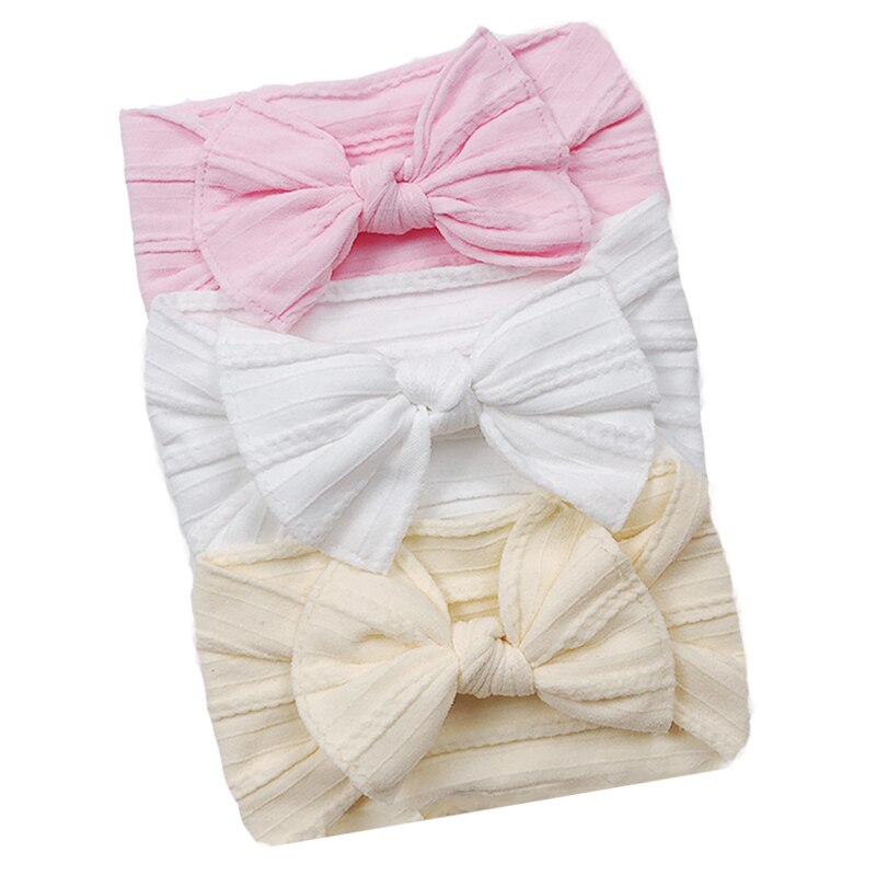 Elastic Baby Head Turbans (3 pcs)